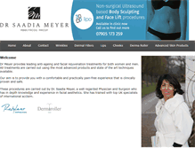 Tablet Screenshot of drsaadiameyer.com